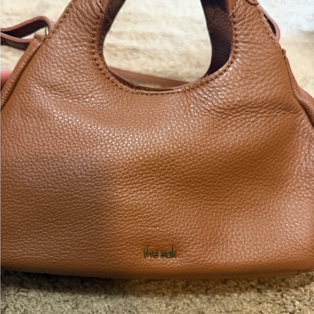 Small brown Leather Handbag. - Picture 3 of 4